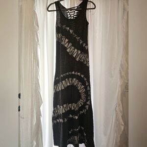 Charcoal Sleeveless Maxi Dress